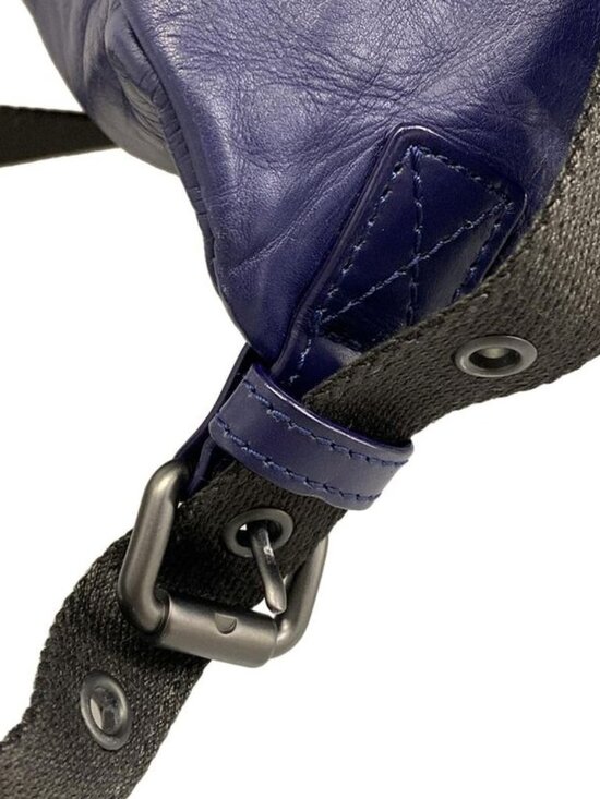 Bottega Veneta Backpack Intrecciato Navy Leather main image 8
